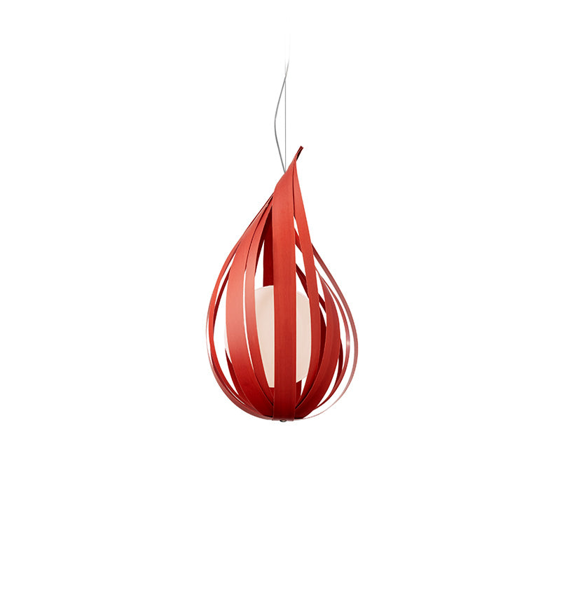 LZF Raindrop Pendelleuchte – Furnier Rot