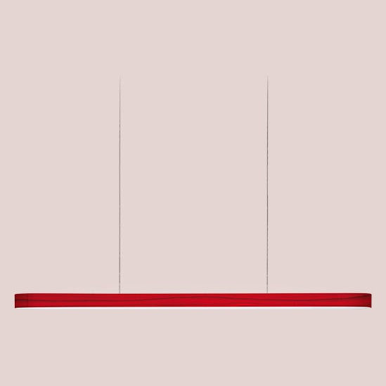LZF I-Line Pendelleuchte – Furnier Rot
