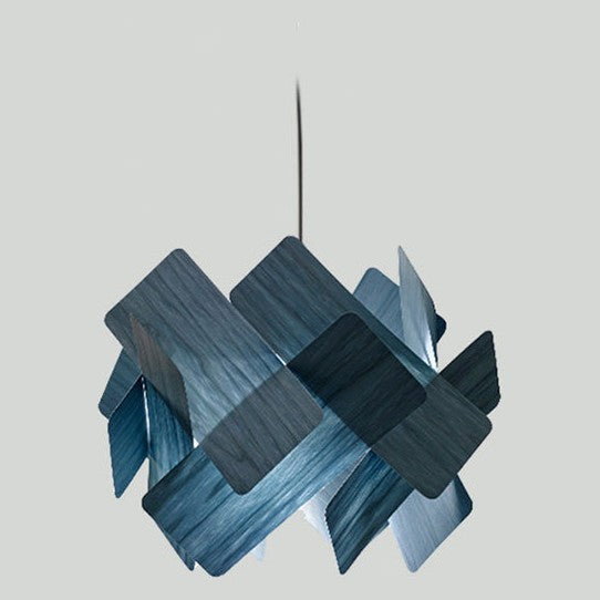 LZF Escape Pendelleuchte – Furnier Blau