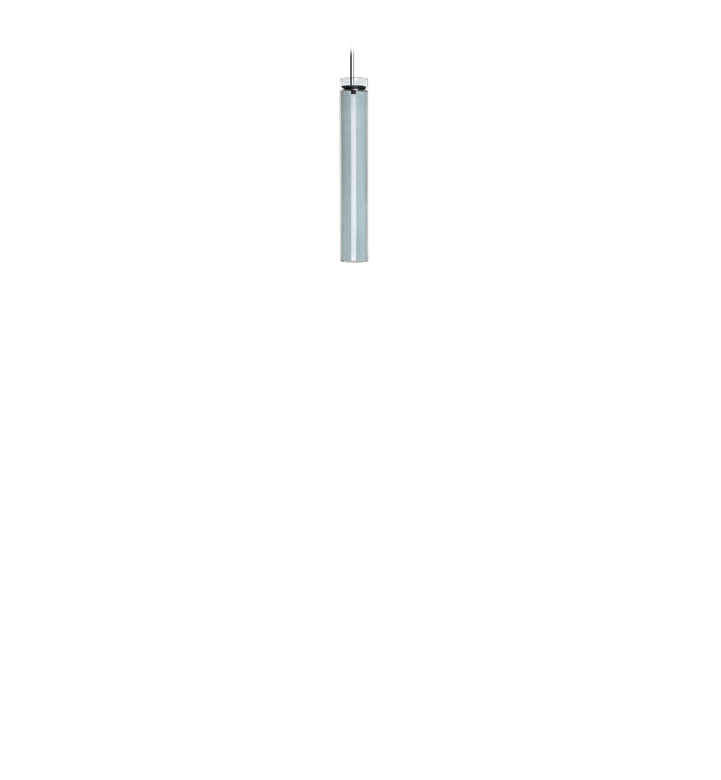 LZF Estela Vertical Pendelleuchte – Furnier Meeresblau