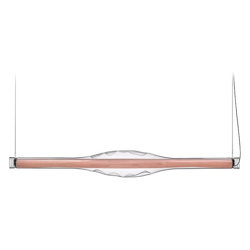 LZF Dune Horizontal Pendelleuchte – Furnier Zartrosa
