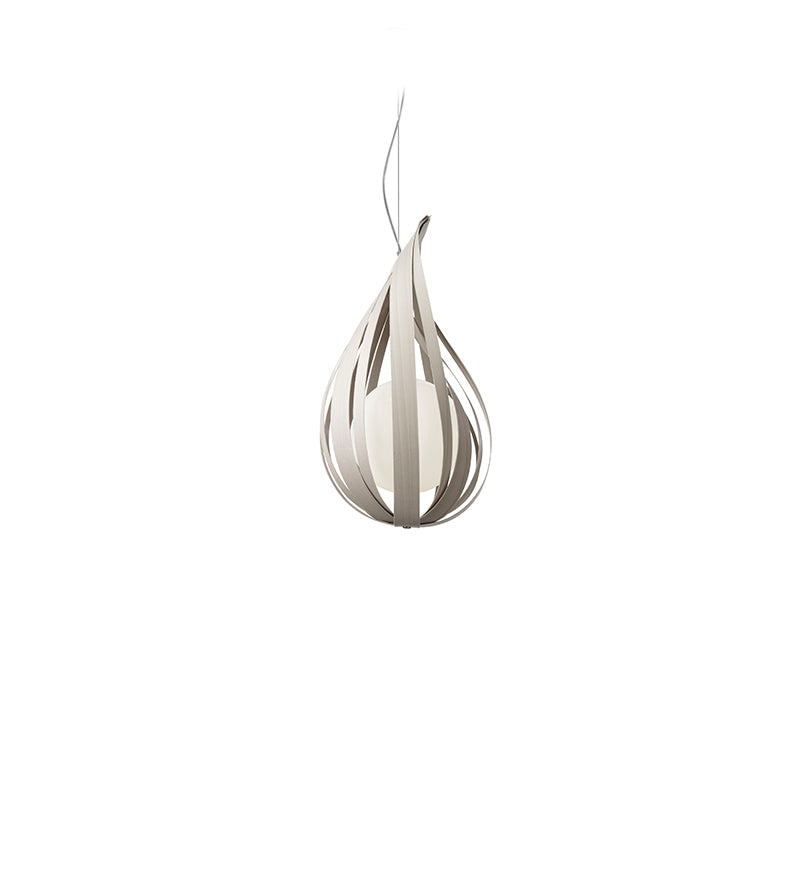 LZF Raindrop Pendelleuchte – Furnier Grau