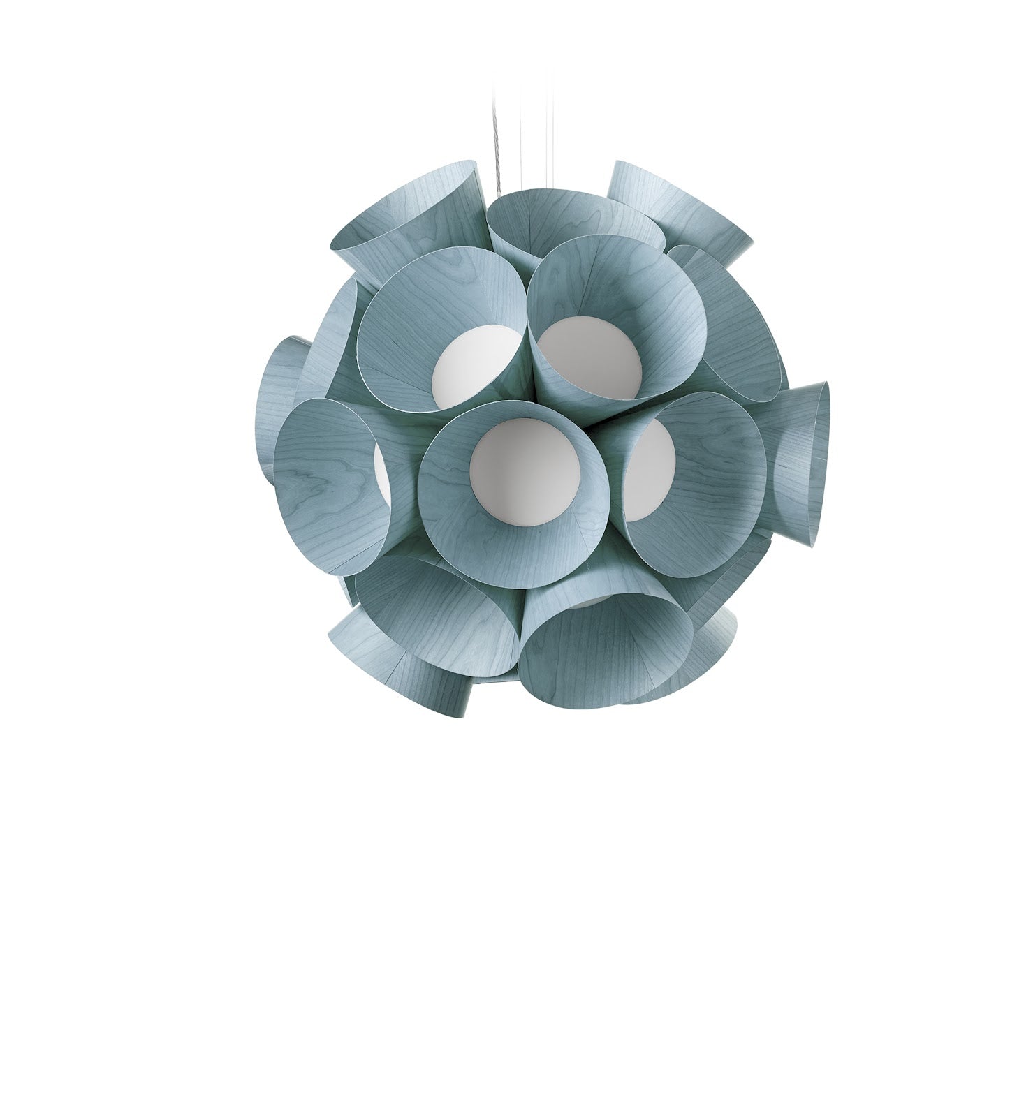 LZF Dandelion Pendelleuchte – Furnier Meeresblau