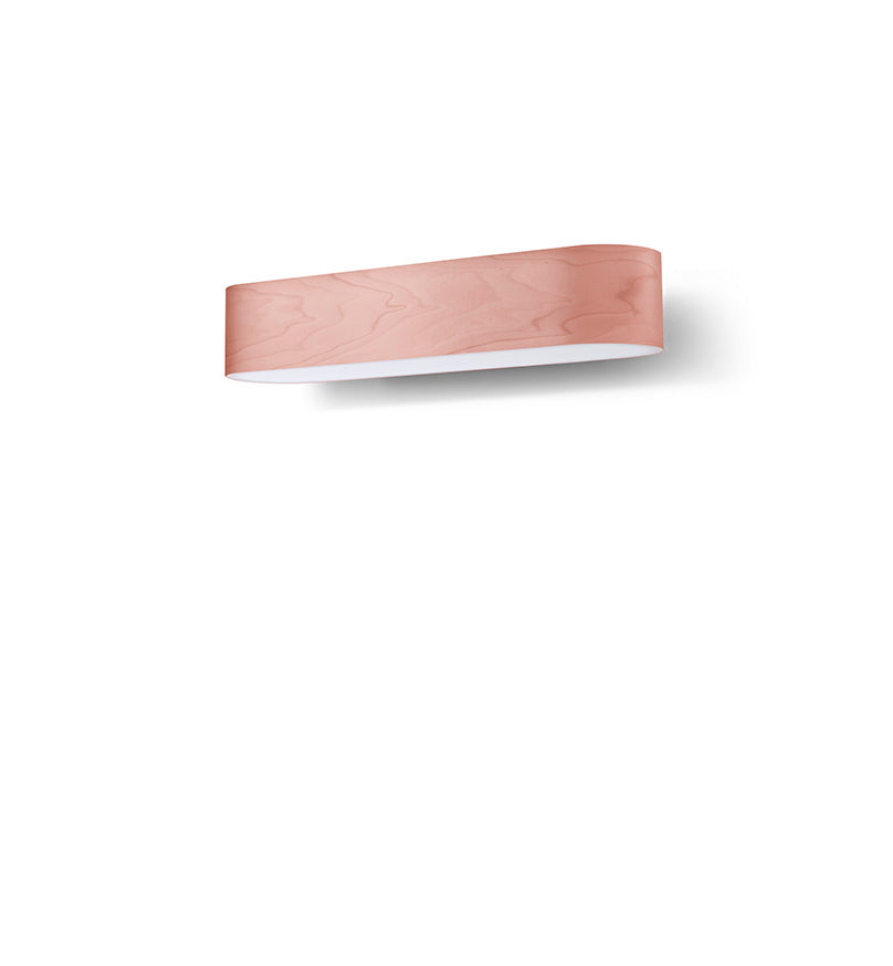 LZF I-Club Small Wandleuchte – Furnier Zartrosa