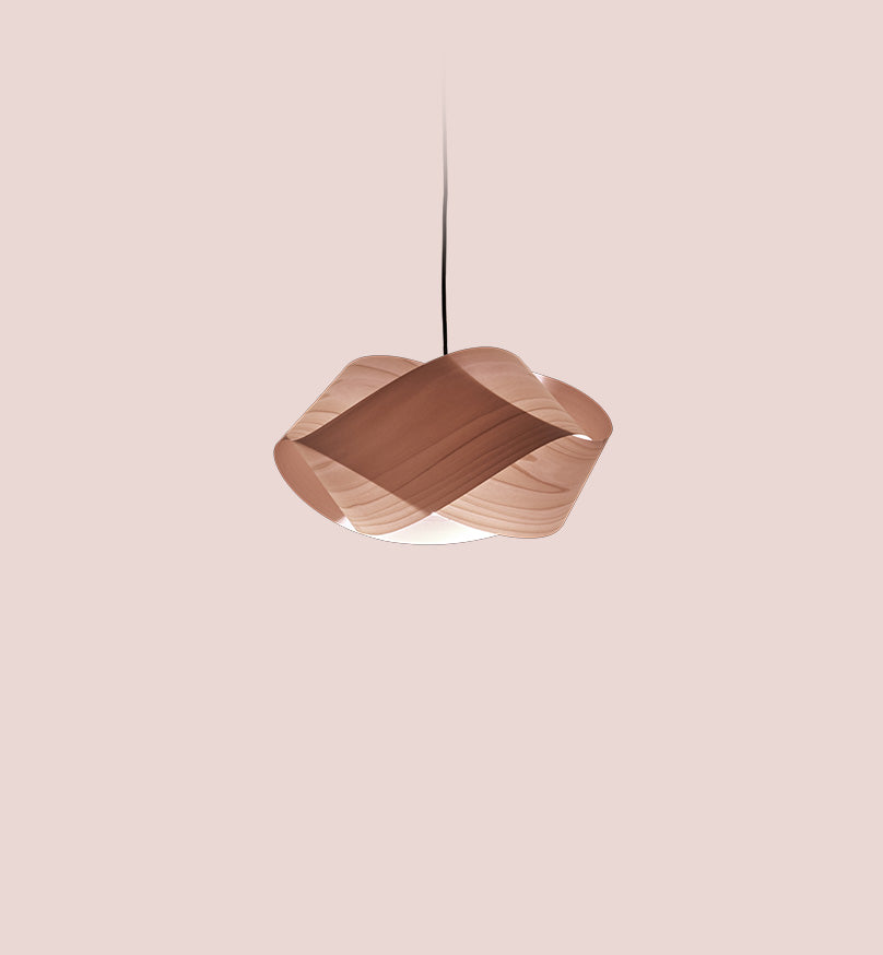 LZF Nut Pendelleuchte – Furnier Zartrosa