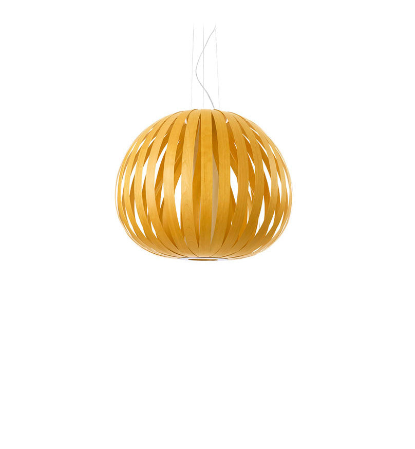 LZF Poppy Pendelleuchte – Furnier Gelb