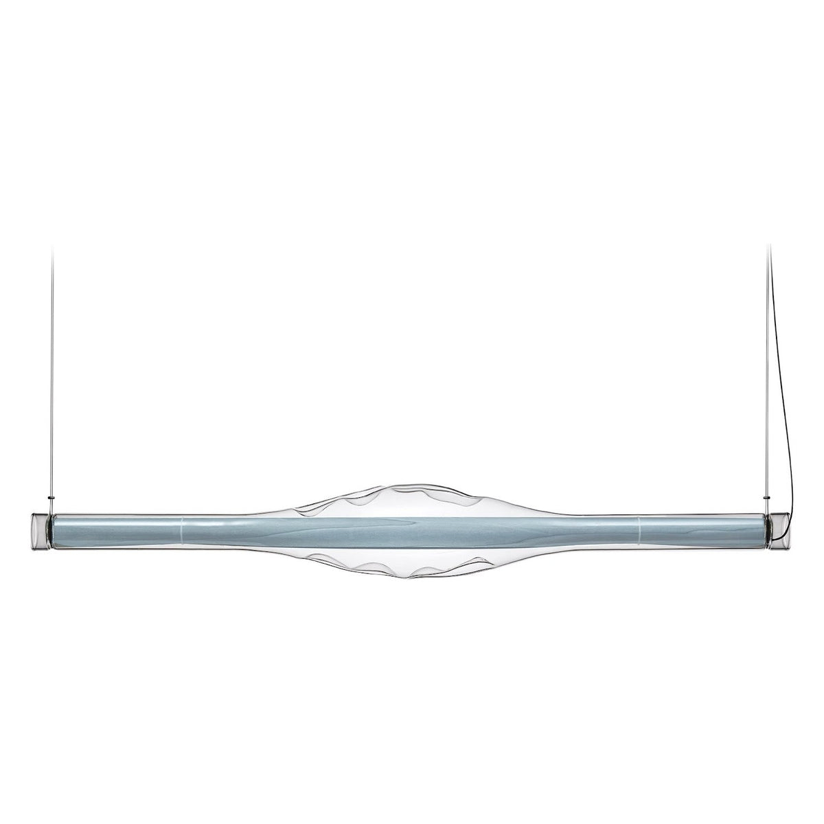 LZF Dune Horizontal Pendelleuchte – Furnier Meeresblau