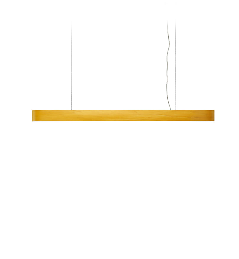 LZF I-Club Slim Pendelleuchte – Furnier Gelb