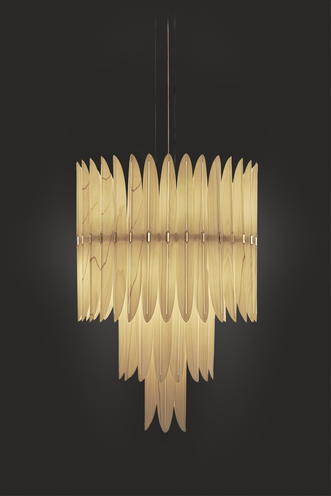 LZF Voliere Pendelleuchte – Furnier Gold