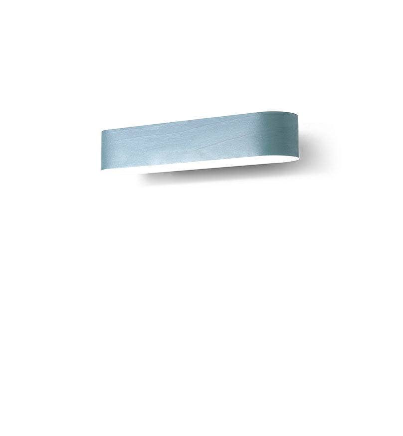 LZF I-Club Small Wandleuchte – Furnier Meeresblau