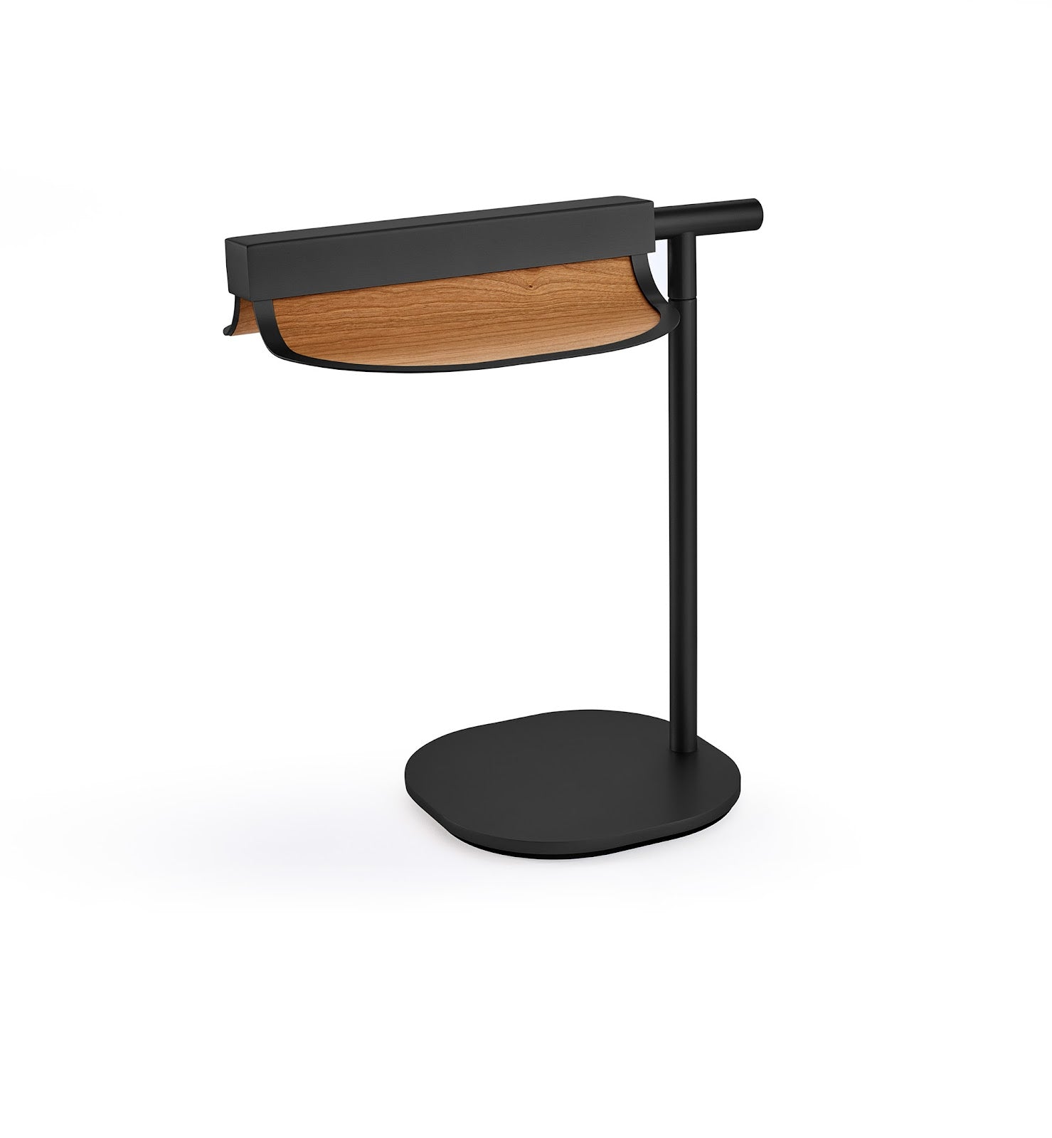 LZF Omma Tischleuchte – Furnier Kirsche natur, Schwarz