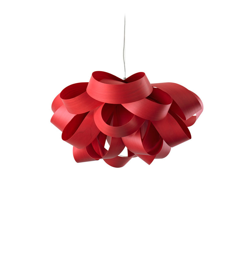 LZF Agatha Small Pendelleuchte – Furnier Rot