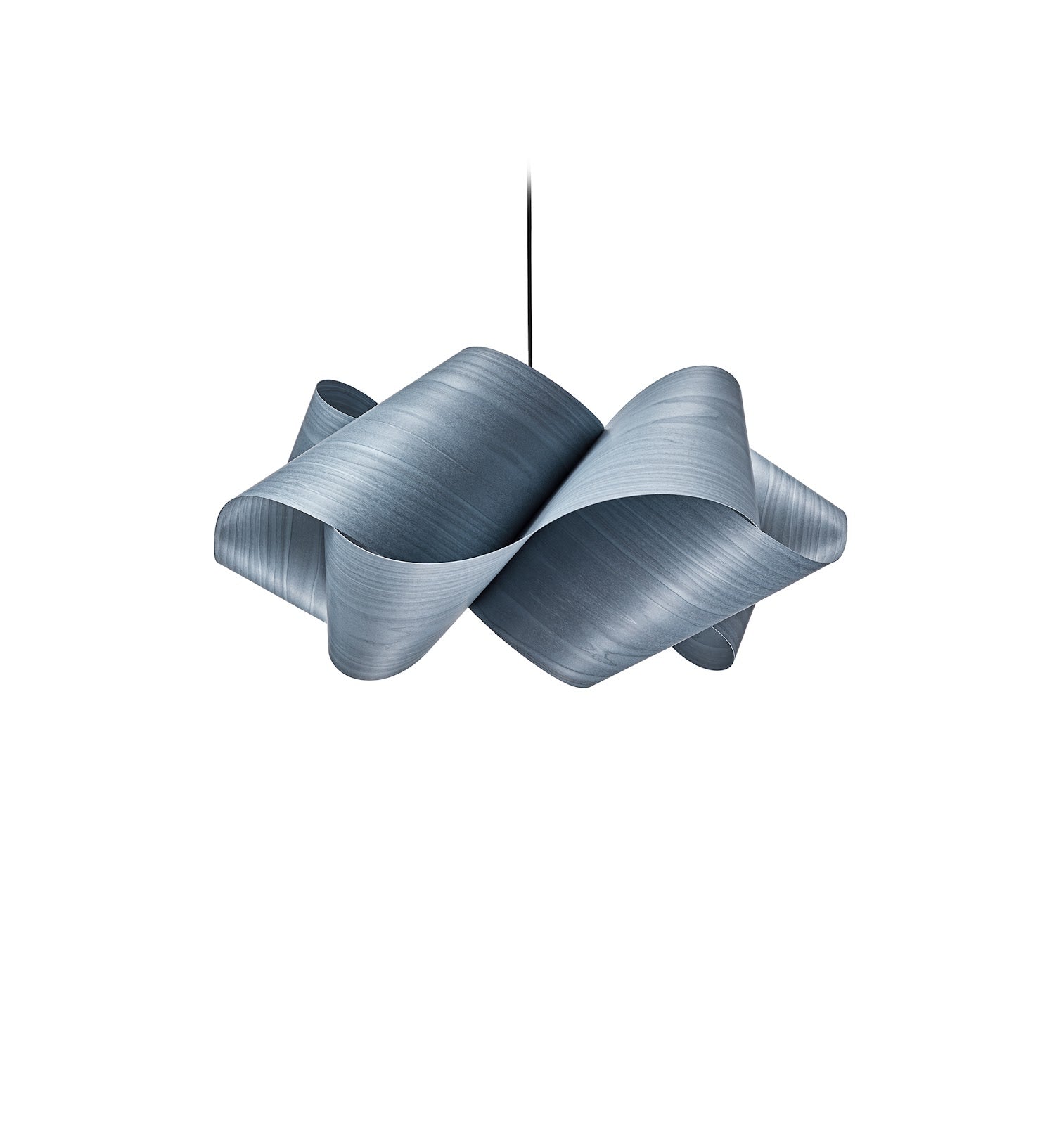 LZF Swirl Pendelleuchte – Furnier Blau
