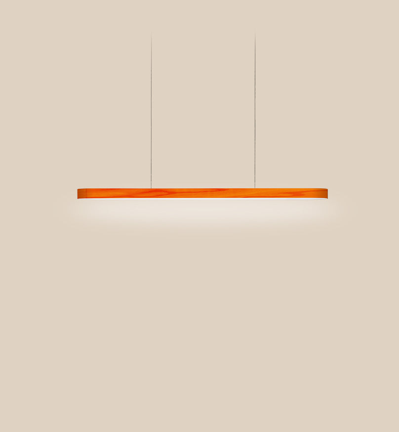 LZF I-Line Pendelleuchte – Furnier Orange
