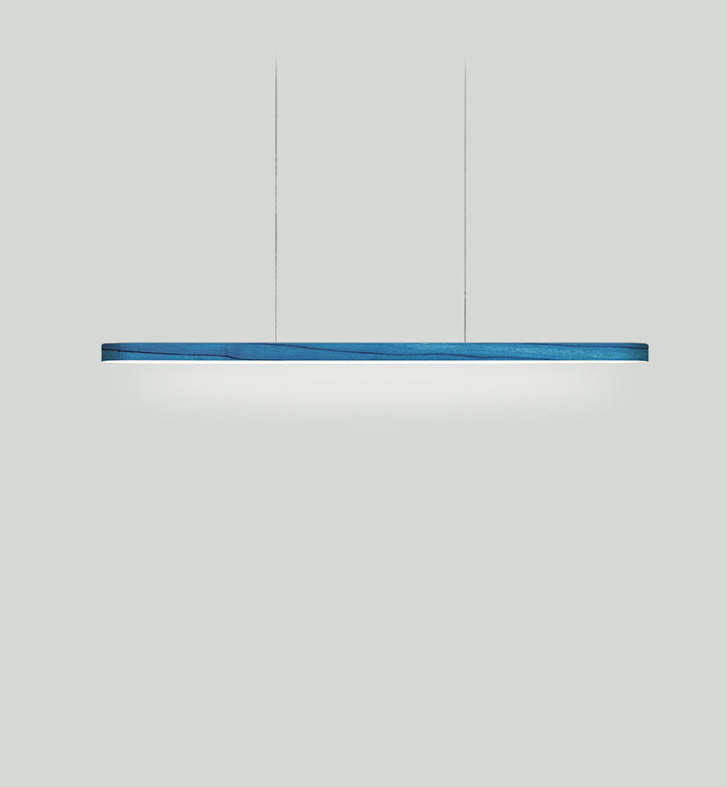 LZF I-Line Pendelleuchte – Furnier Blau