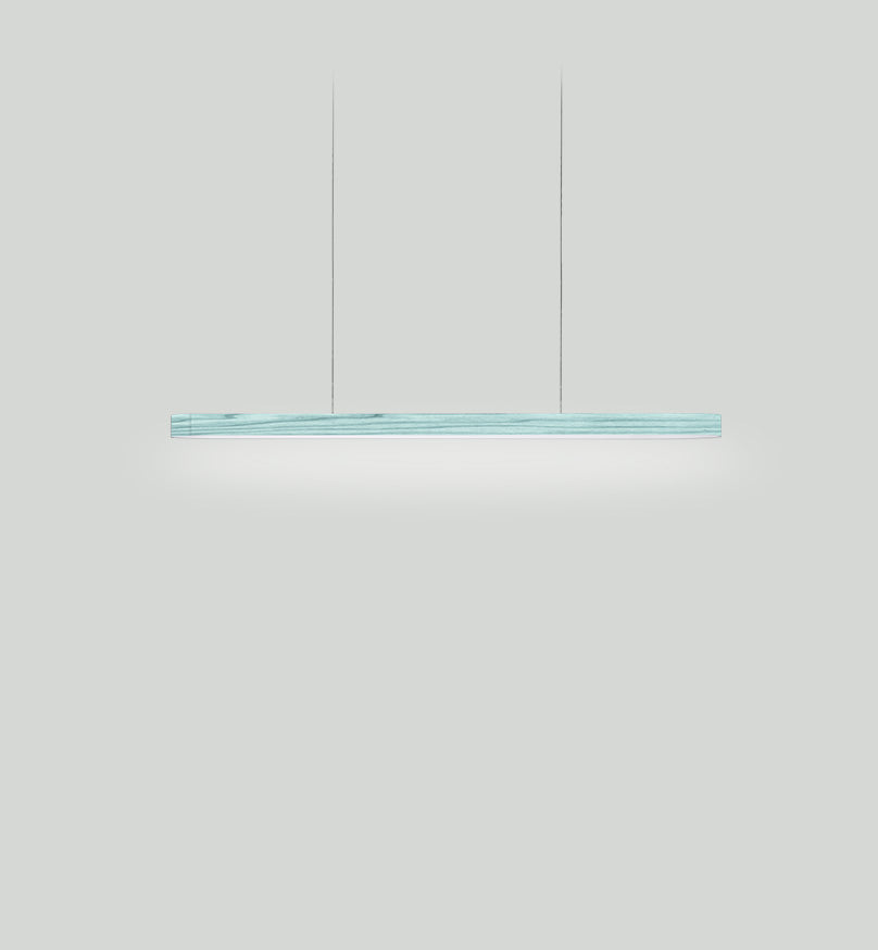 LZF I-Line Pendelleuchte – Furnier Meeresblau
