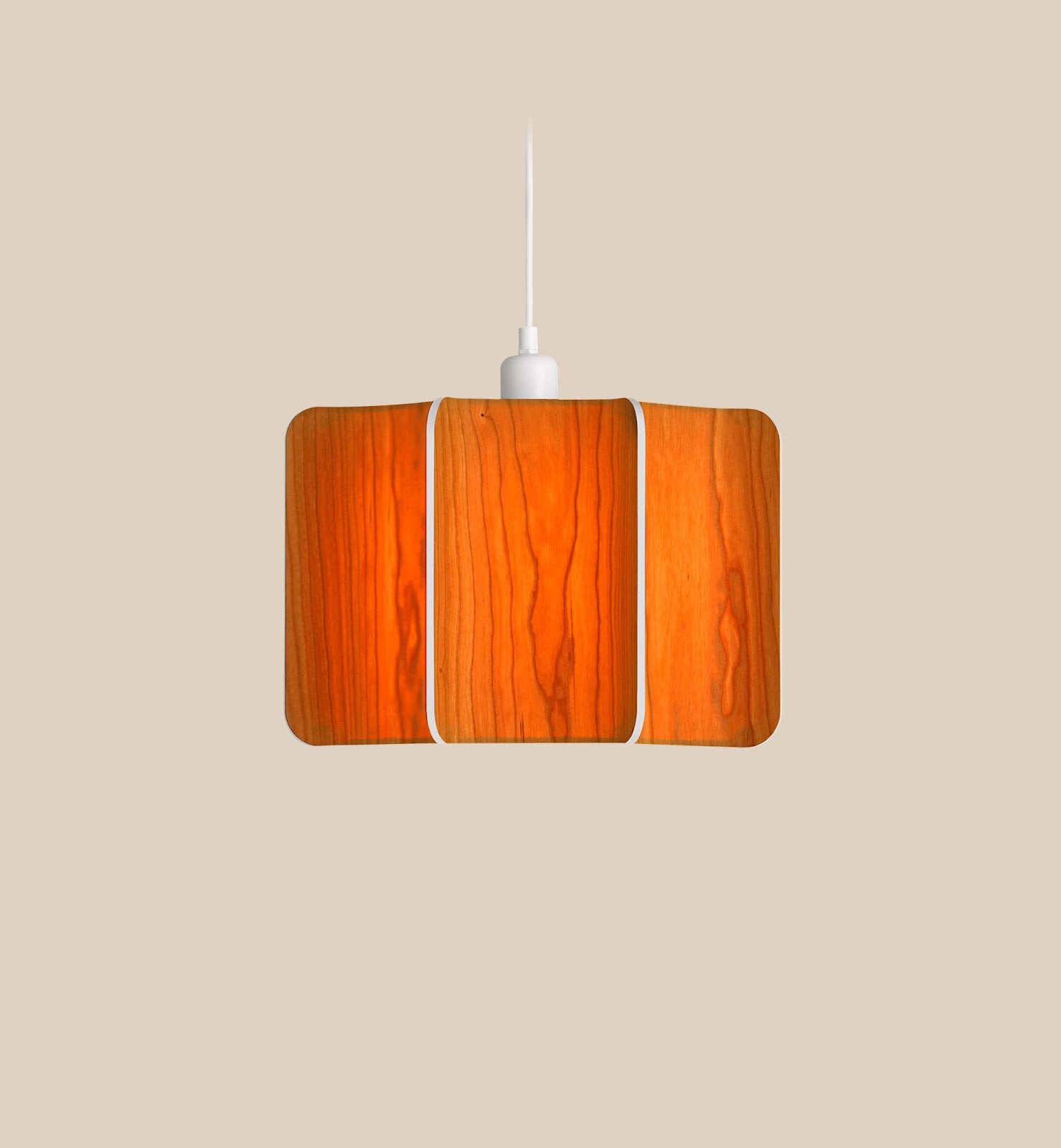 LZF Kactos Pendelleuchte – Furnier Orange