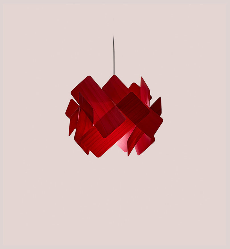 LZF Escape Pendelleuchte – Furnier Rot