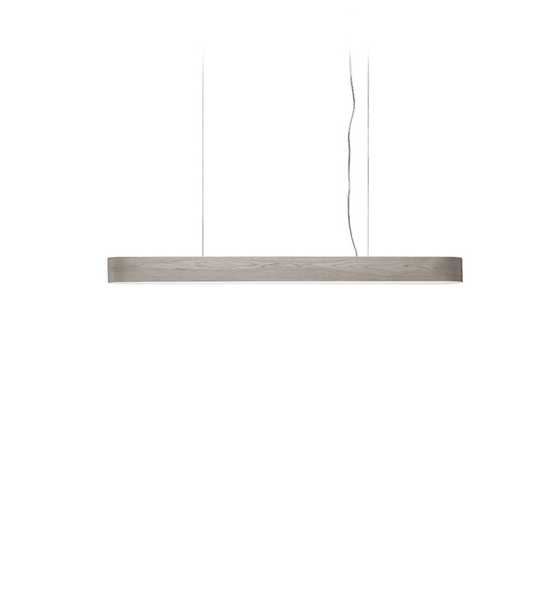 LZF I-Club Slim Pendelleuchte – Furnier Grau