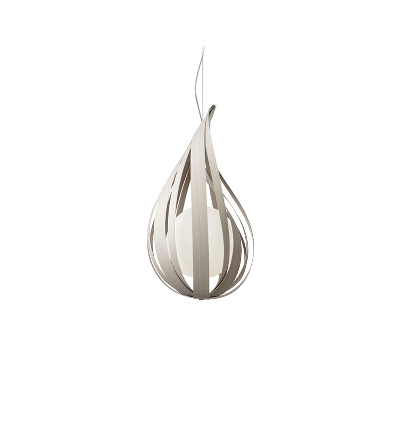LZF Raindrop Pendelleuchte – Furnier Grau