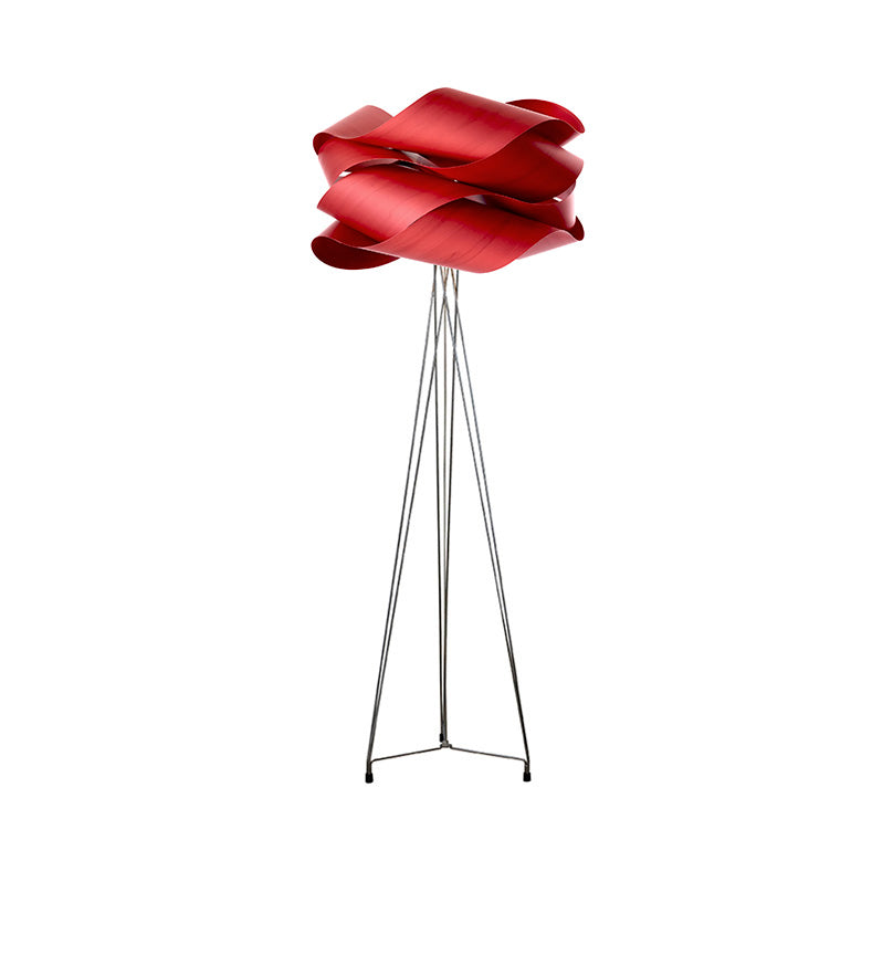 LZF Link Stehleuchte – Furnier Rot
