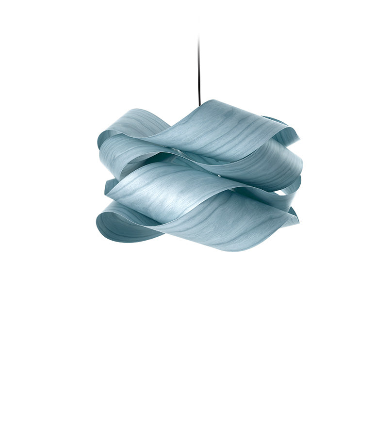 LZF Link Pendelleuchte – Furnier Meeresblau