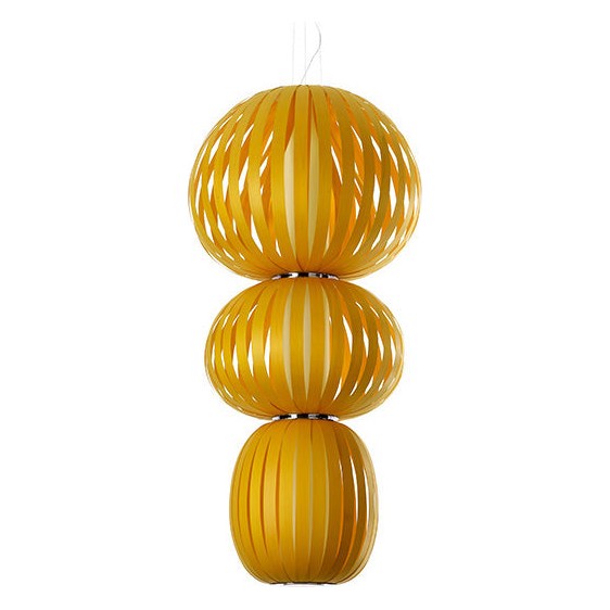LZF Totem Pendelleuchte – Furnier Gelb