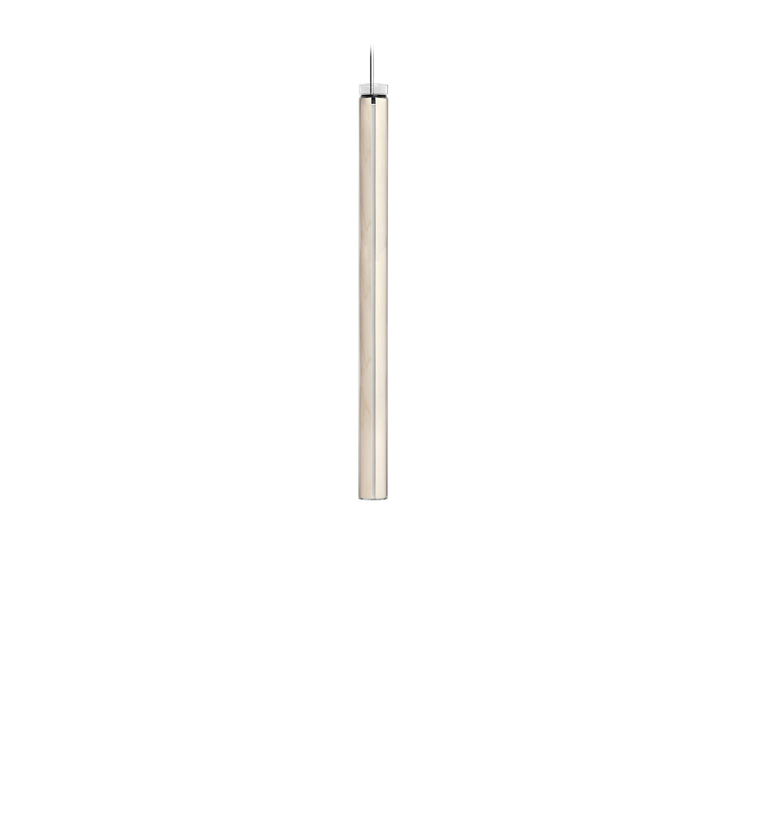 LZF Estela Vertical Pendelleuchte – Furnier Elfenbeinweiß