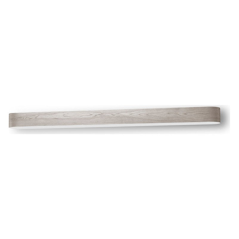 LZF I-Club Slim Wandleuchte – Furnier Grau