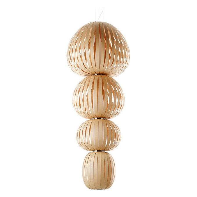LZF Totem Pendelleuchte – Furnier Buche natur