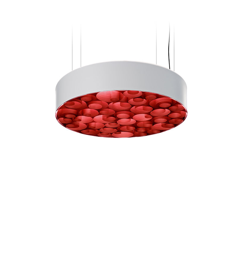LZF Spiro Pendelleuchte – Furnier Rot