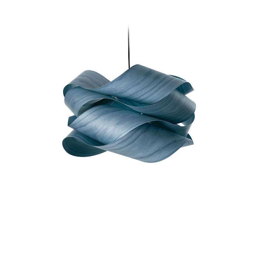 LZF Link Pendelleuchte – Furnier Blau