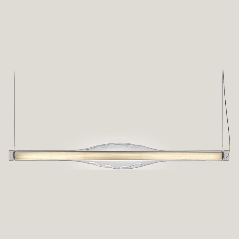 LZF Dune Horizontal Pendelleuchte – Furnier Elfenbeinweiß