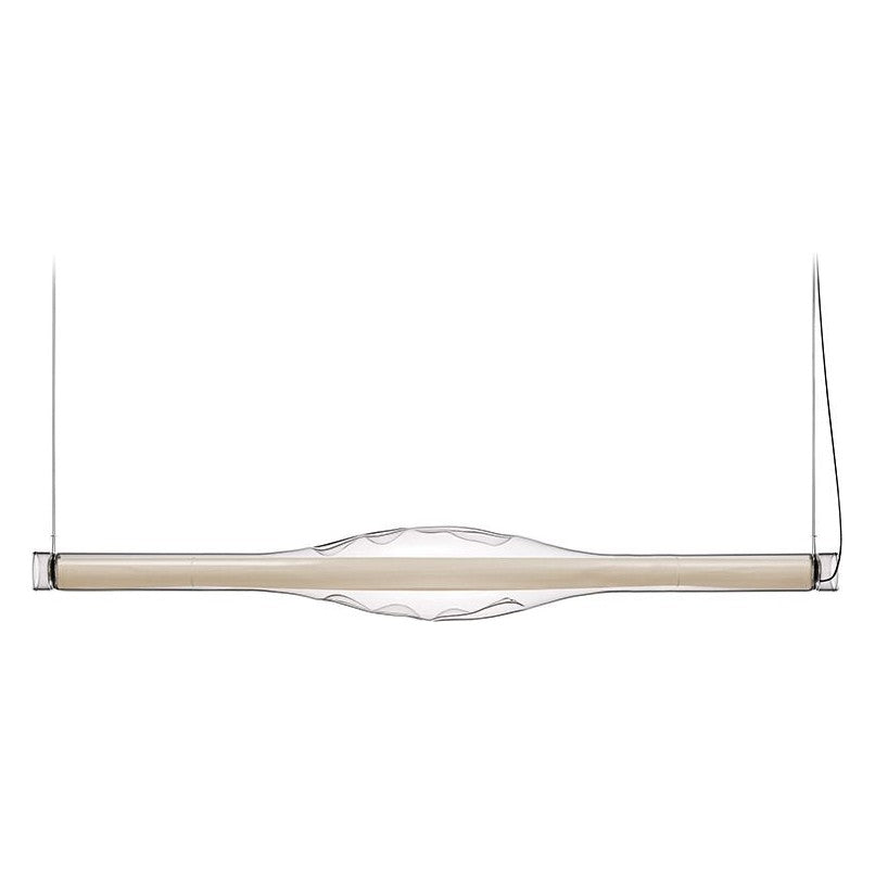 LZF Dune Horizontal Pendelleuchte – Furnier Elfenbeinweiß