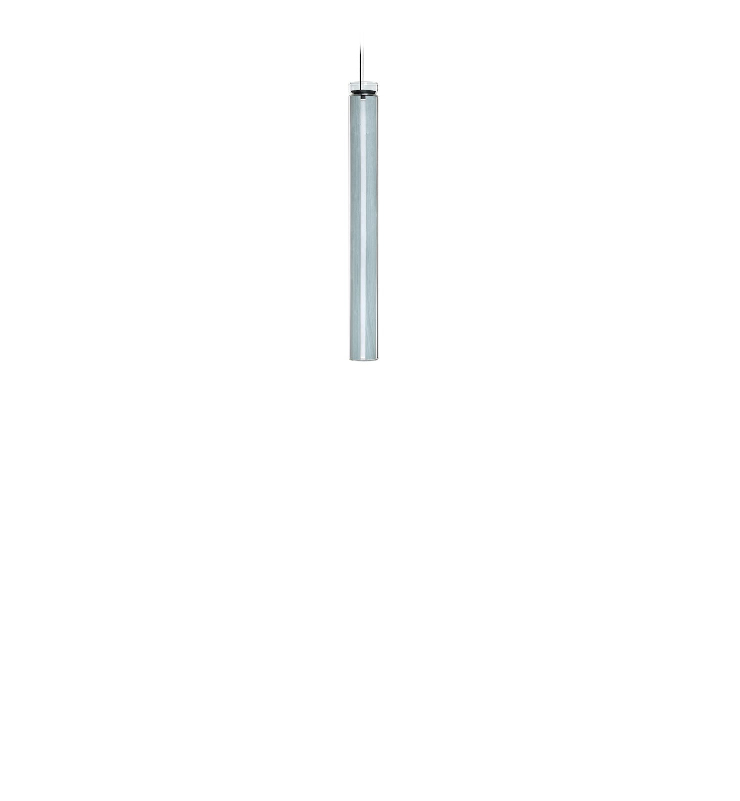 LZF Estela Vertical Pendelleuchte – Furnier Meeresblau