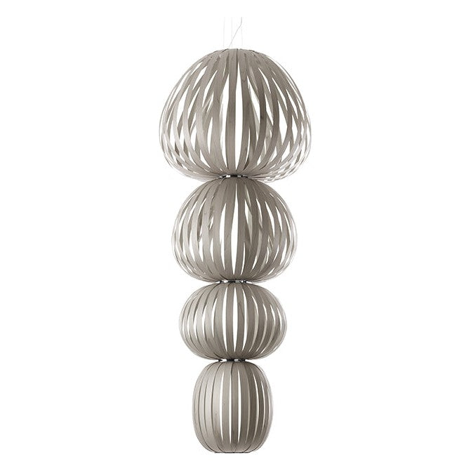 LZF Totem Pendelleuchte – Furnier Grau