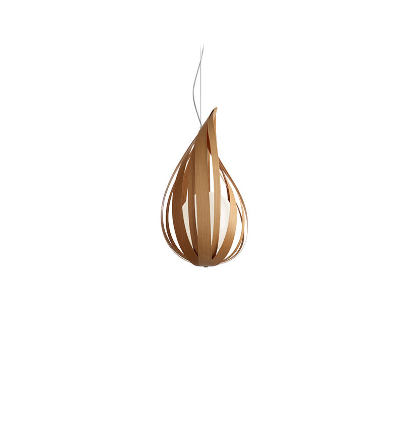LZF Raindrop Pendelleuchte – Furnier Kirsche natur