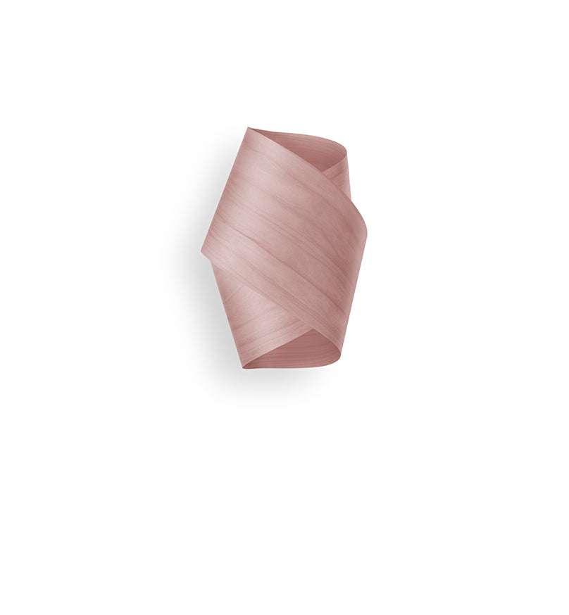 LZF Orbit Wandleuchte – Furnier Zartrosa
