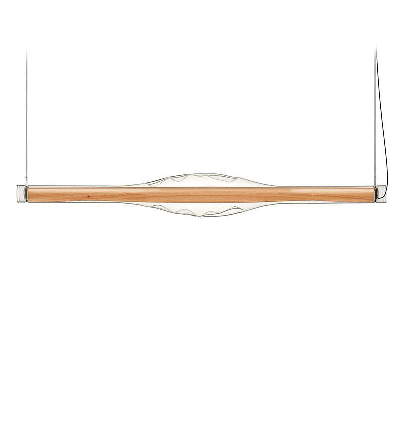 LZF Dune Horizontal Pendelleuchte – Furnier Buche natur