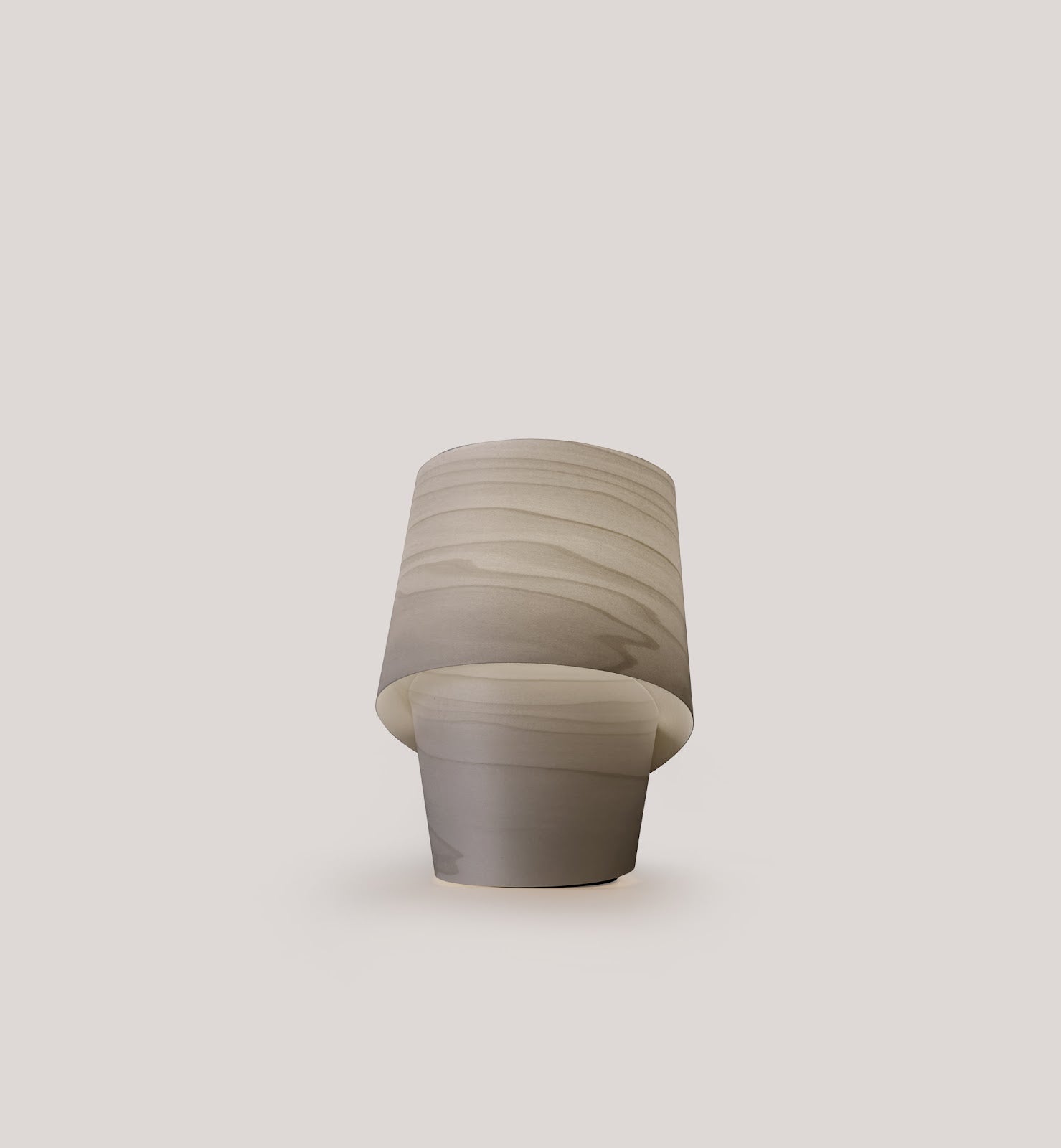 LZF Tiny Tischleuchte – Furnier Grau