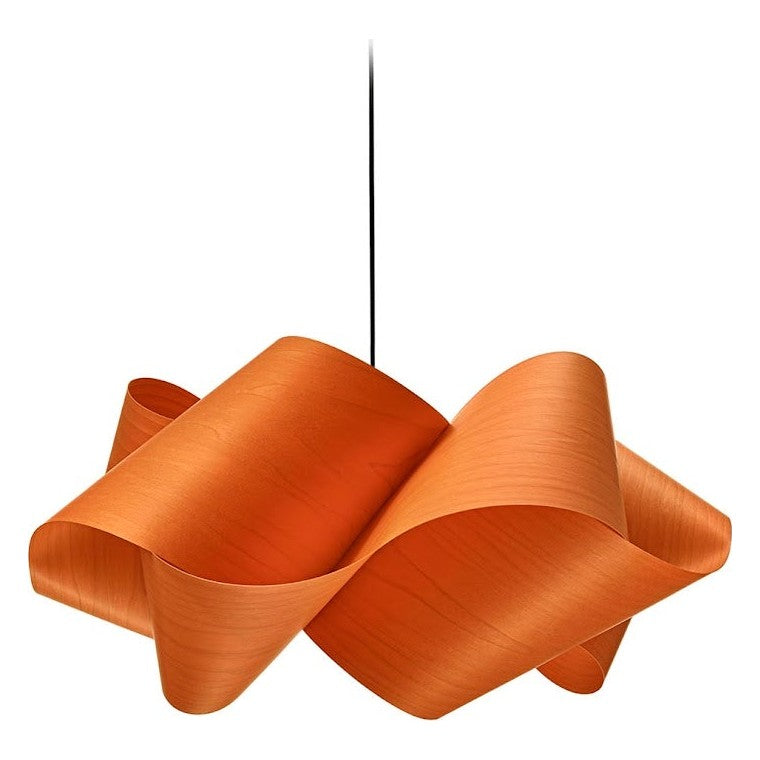 LZF Swirl Pendelleuchte – Furnier Orange