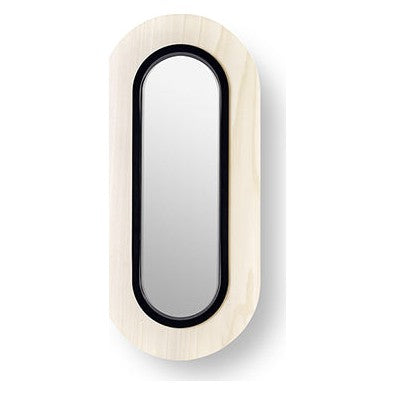 LZF Lens Oval Wandleuchte – Furnier Elfenbeinweiß, Schwarz