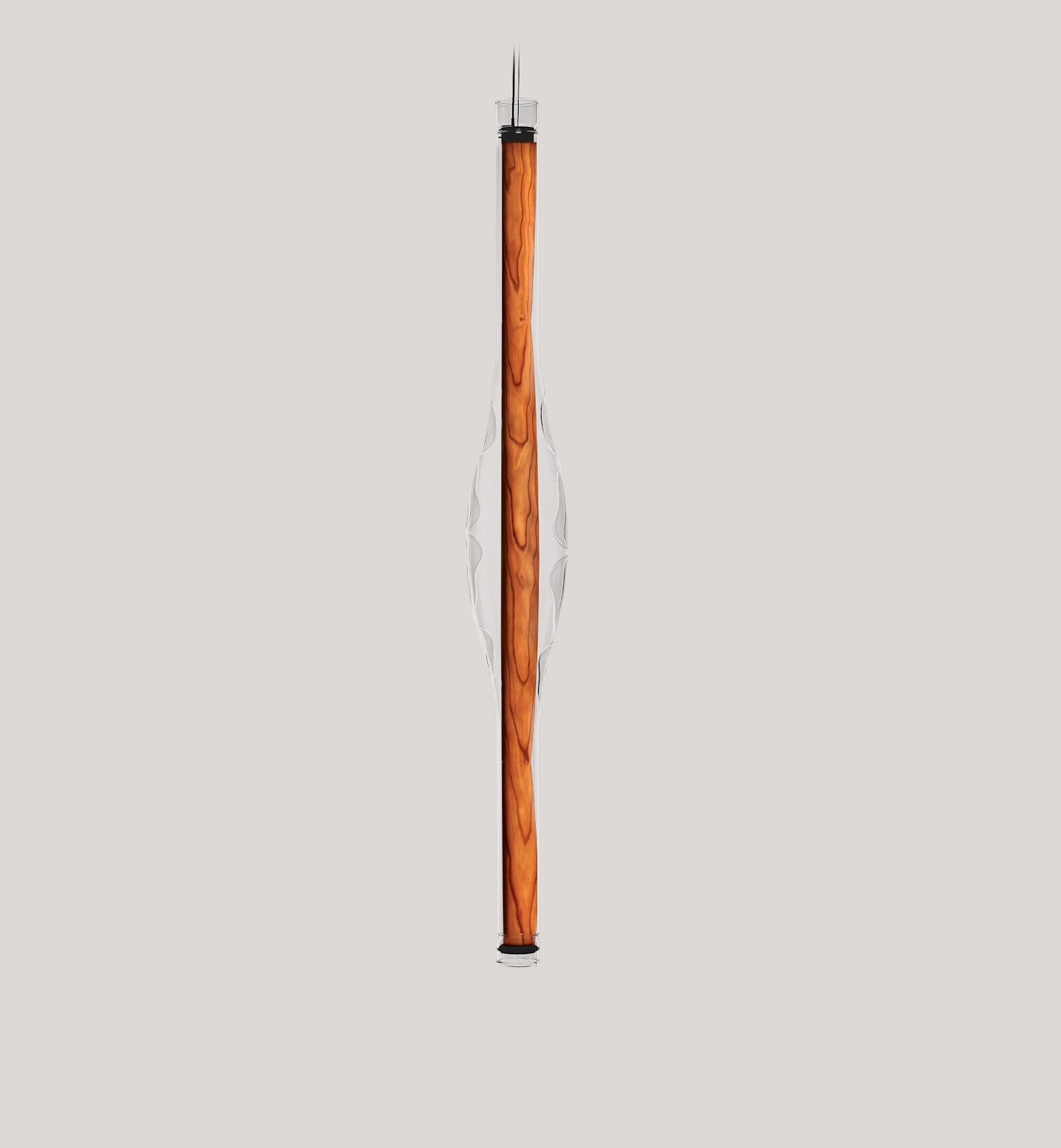 LZF Dune Vertical Pendelleuchte – Furnier Kirsche natur