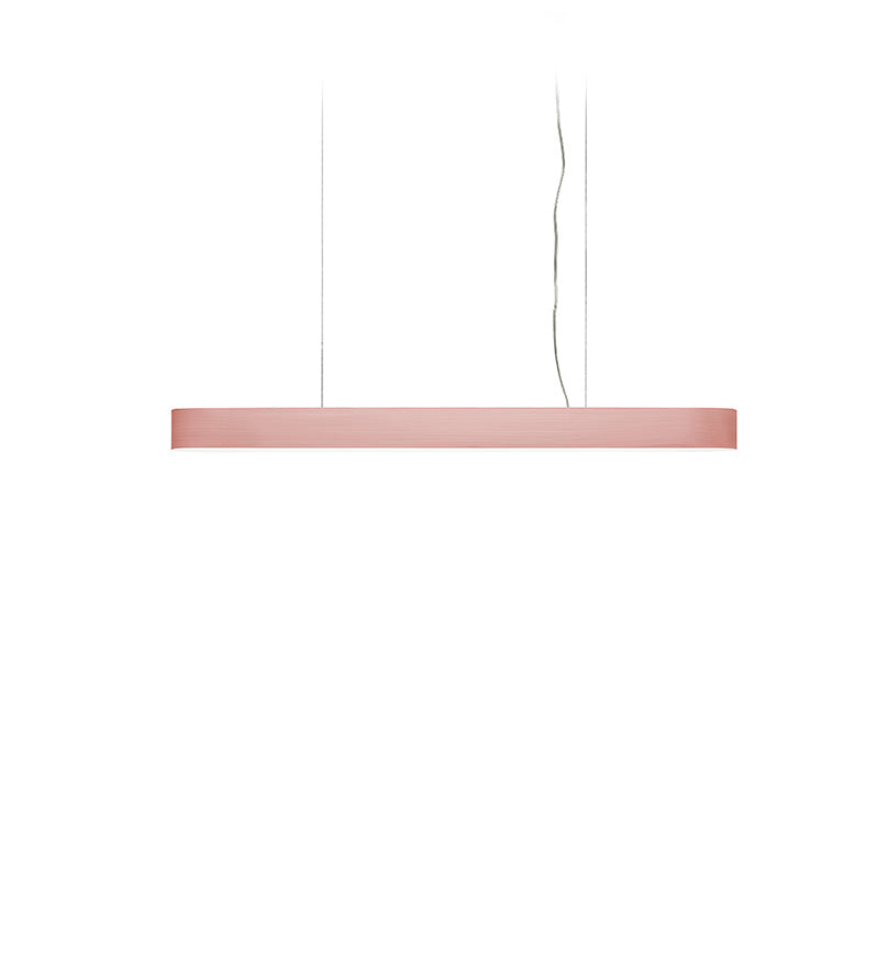 LZF I-Club Slim Pendelleuchte – Furnier Zartrosa