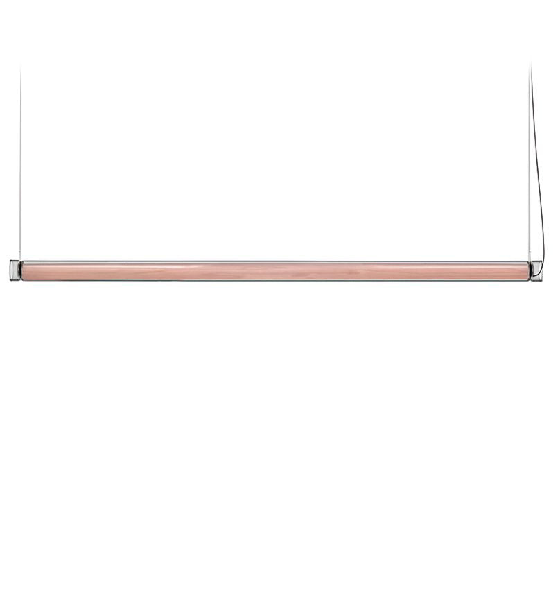 LZF Estela Horizontal Pendelleuchte – Furnier Zartrosa