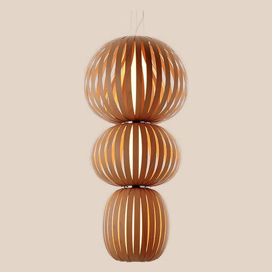 LZF Totem Pendelleuchte – Furnier Buche natur