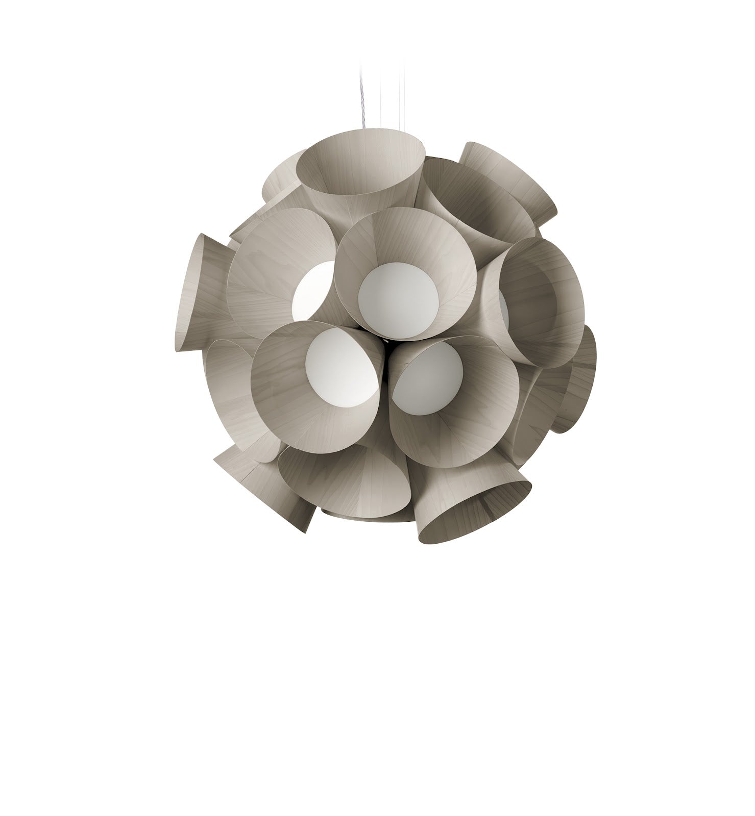 LZF Dandelion Pendelleuchte – Furnier Grau