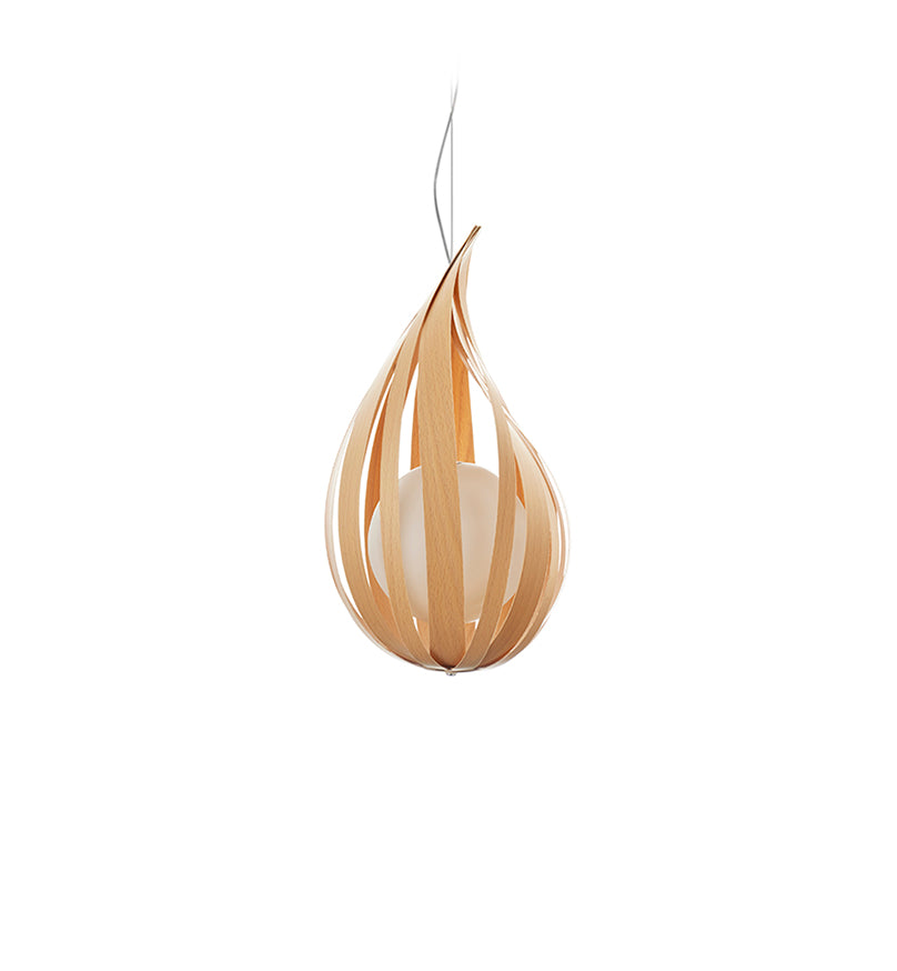 LZF Raindrop Pendelleuchte – Furnier Buche natur