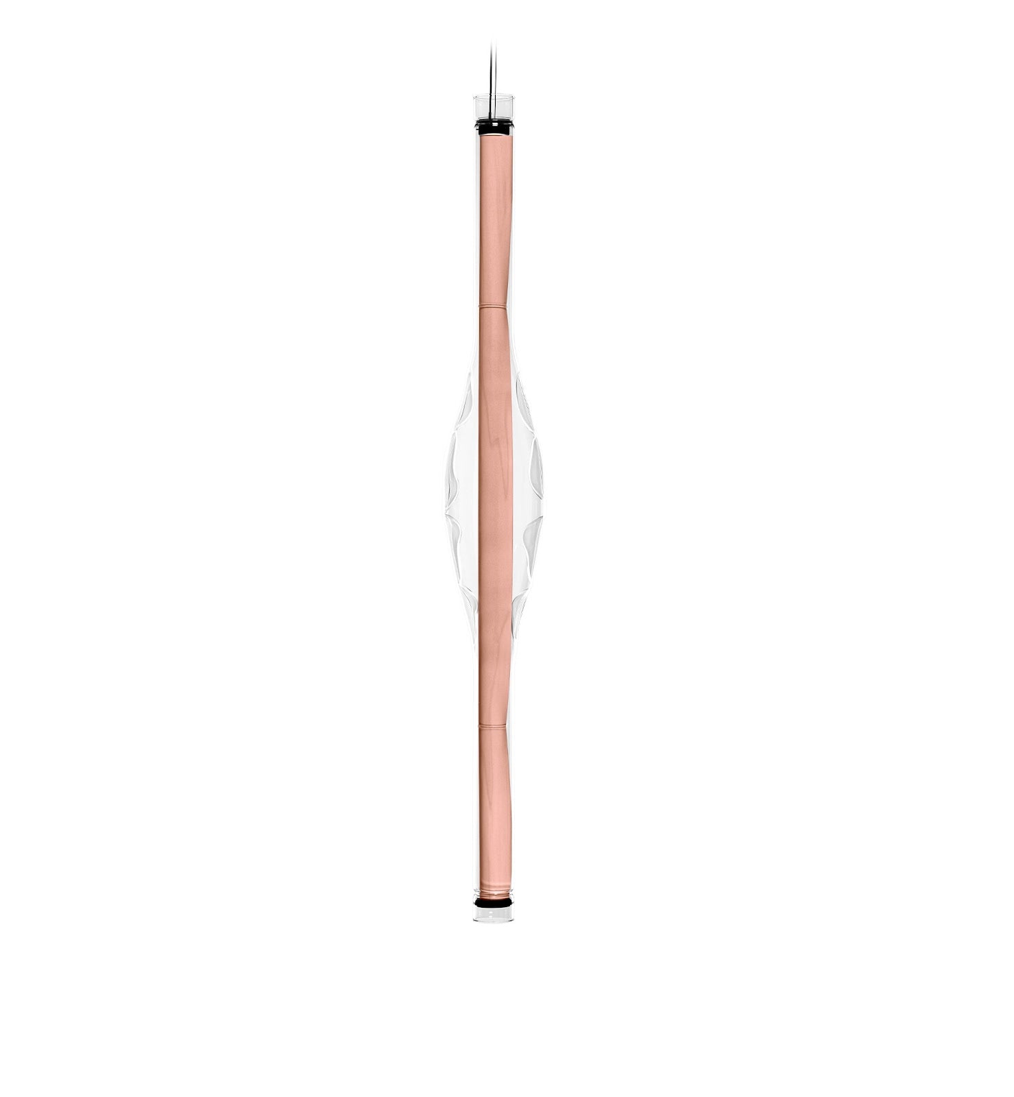 LZF Dune Vertical Pendelleuchte – Furnier Zartrosa