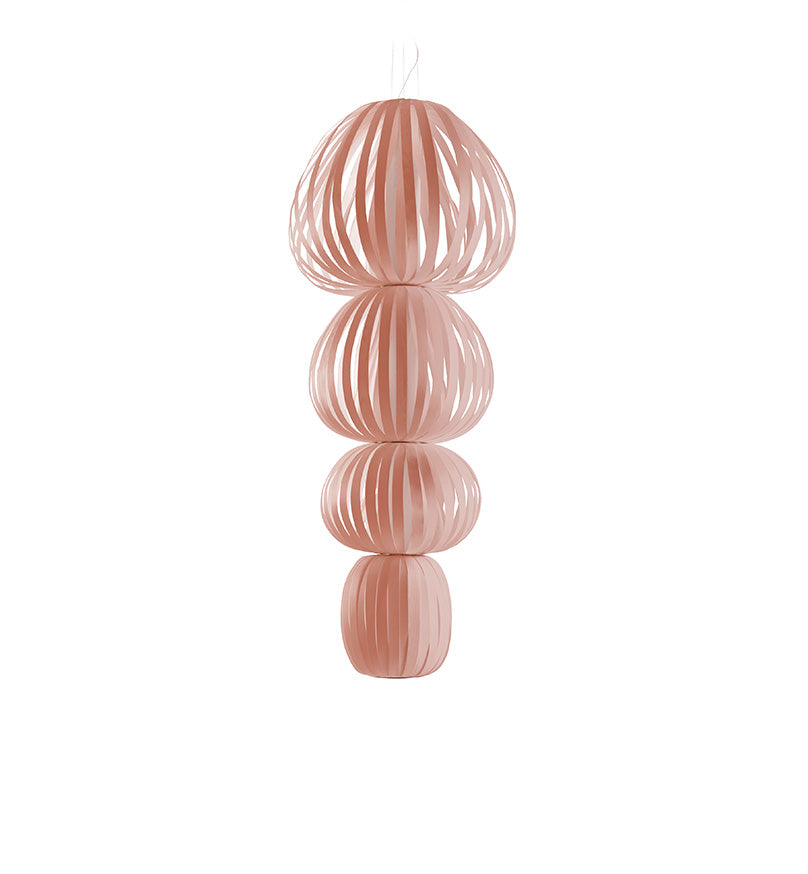 LZF Totem Pendelleuchte – Furnier Zartrosa